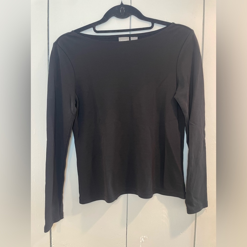 Old Navy Elegant Black Long Sleeve Tee